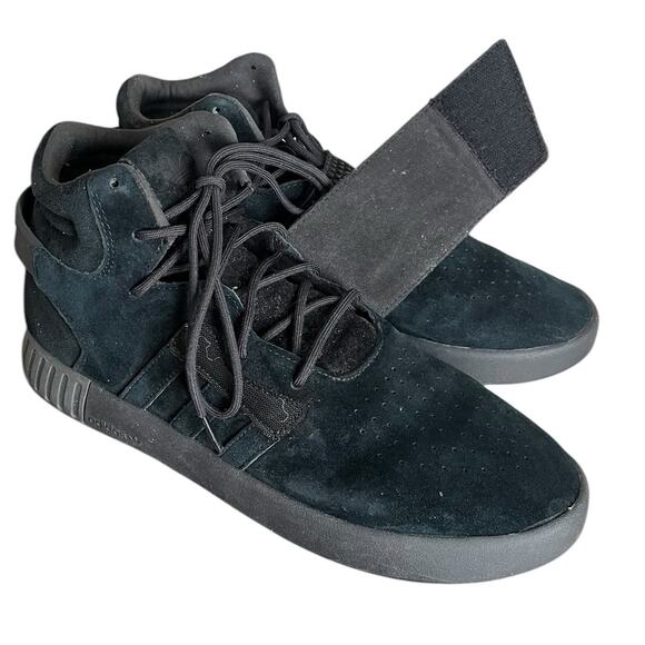 ADIDAS Originals Tubular Invader Strap Mens Hi Top Trainers Shoes Men’s Size 10 - Picture 5 of 10